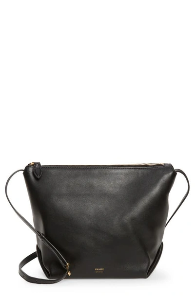 Khaite The Frances Leather Shoulder Bag In Black