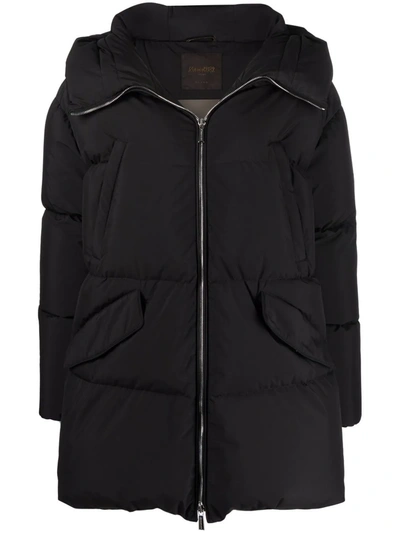 Moorer Calliope Hooded Puffer Jacket In Black