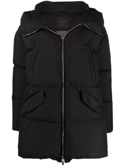 Moorer Oversize Padded Jacket In Black