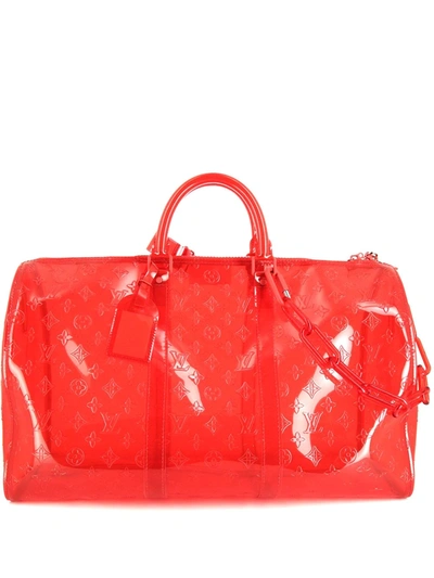 Pre-owned Louis Vuitton 2019  Keepall Weekend Bag In 红色