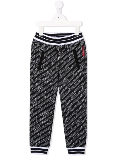 Givenchy Chain-print Track Pants In Black