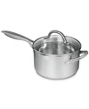 SEDONA KITCHEN PRO STAINLESS STEEL 3.5-QT. SAUCEPAN WITH DRAINING LID