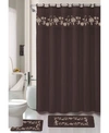 Popular Bath Vera 18-pc. Shower Set Bedding In Chocolate