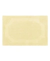 Laura Ashley Reversible Cotton Bath Mat, 17" X 24" In Yellow