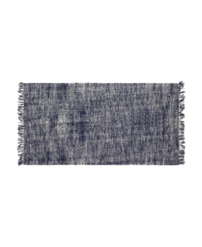 French Connection Yoshi 28" X 48" Casual Accent Rug Bedding In Blue