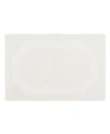 Laura Ashley Reversible Cotton Bath Mat, 21" X 34" In White