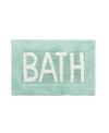 Jean Pierre Tufted Bath Rug, 21" X 34" In Aqua