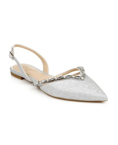 JEWEL BADGLEY MISCHKA WOMEN'S CAMDEN SLINGBACK POINTED TOE EVENING FLATS