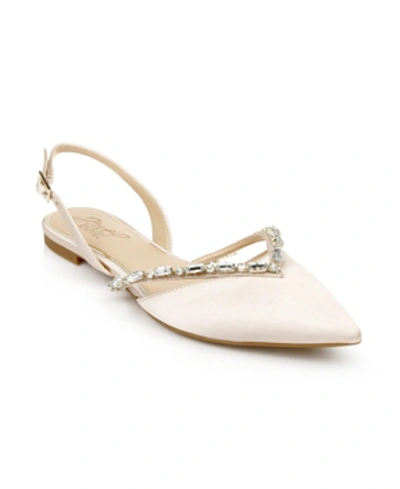 JEWEL BADGLEY MISCHKA WOMEN'S CAMDEN SLINGBACK POINTED TOE EVENING FLATS