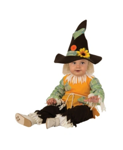 Buyseasons Toddler Girls And Boys Scarecrow Deluxe Costume In Orange