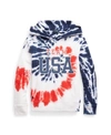 POLO RALPH LAUREN LITTLE GIRLS TEAM USA TIE-DYE TERRY HOODIE