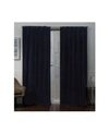 EXCLUSIVE HOME VELVET HEAVYWEIGHT PINCH PLEAT TOP CURTAIN PANEL PAIR, 27" X 84"