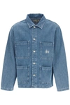 Stussy Stüssy Logo Embroidered Denim Jacket In Blue (blue)