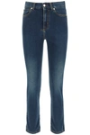 ALEXANDER MCQUEEN CROPPED SKINNY JEANS,658059 QMABH 4098