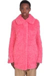 STELLA MCCARTNEY KYLA COAT IN ROSE-PINK POLYESTER,603723SSB075560