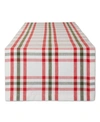 DESIGN IMPORTS KITCHEN AND TABLE TOP JOLLY TREE COLLECTION TABLE RUNNER, NUTCRACKER PLAID, 14" X 108"