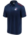 AUTHENTIC NHL APPAREL NEW YORK RANGERS MEN'S AUTHENTIC PRO RINKSIDE POLO