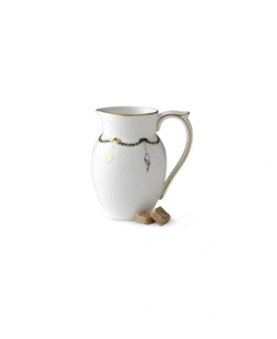 Royal Copenhagen Star Fluted Christmas Creamer In Multi