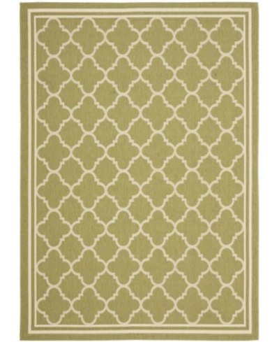 Safavieh Courtyard Cy6918 Green And Beige 8' X 11' Outdoor Area Rug