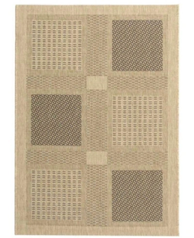 Safavieh Courtyard Cy1928 Sand And Black 2' X 3'7" Outdoor Area Rug In White