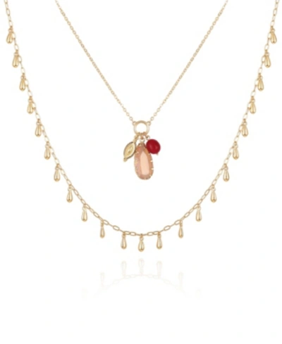 T Tahari Gypsy Revival Layered Necklace In Gold-tone