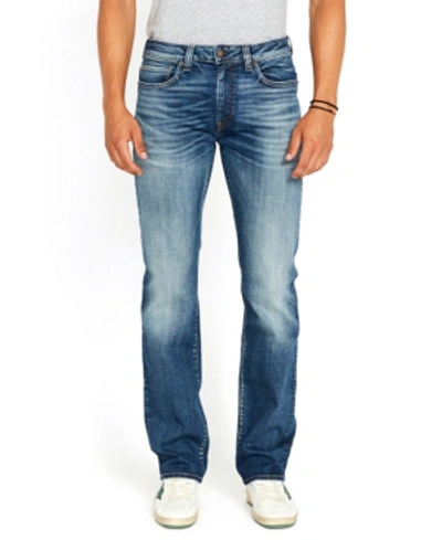 Buffalo David Bitton Men's Contrasted Future Fiber Slim Ash Fit Jeans In Medium Indigo