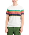 SUN + STONE MEN'S SPACE-DYED STRIPE T-SHIRT, CREATED FOR MACY'S