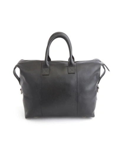 Royce New York Men's Executive Overnight Duffel Bag In Black