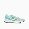 Nike Waffle One Branded Mesh And Suede Trainers In Bleached Acqua