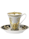Versace X Rosenthal Prestige Gala Espresso Cup Set In Weiss