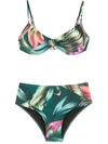 Lygia & Nanny Veronica Estampado Bikini In Grün