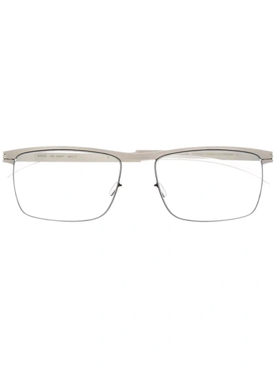 Mykita Darcy Square-frame Glasses In Mattesil./blk