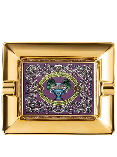 Versace Barocco Mosaic Ashtray (13cm) In Violett