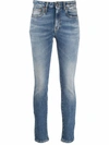 R13 WASHED-EFFECT JEANS
