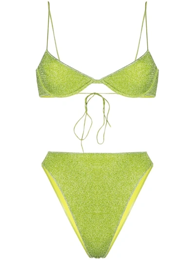 Oseree Lumière '90s Bikini In Green