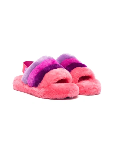 Ugg Kids Little Girl s And Girl s Quilted Multicolor Slingback