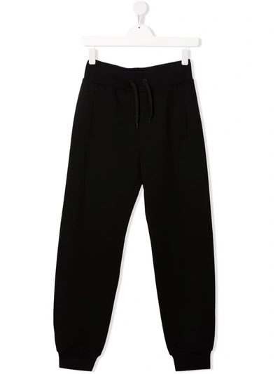 Fendi Embossed-logo Track Trousers In Black