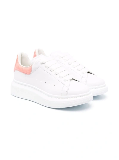 Alexander Mcqueen Kids' Chunky-sole Low-top Sneakers In White