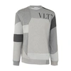 Valentino Vltn-print Patchwork Sweatshirt In 80