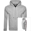 Moschino Men's Full-zip Hoodie With Logo Taping In Grey