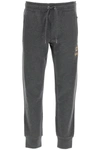 DOLCE & GABBANA JOGGING TROUSERS WITH BEE AND CROWN LUREX EMBROIDERY,GWJVAZ HU7IE S8450