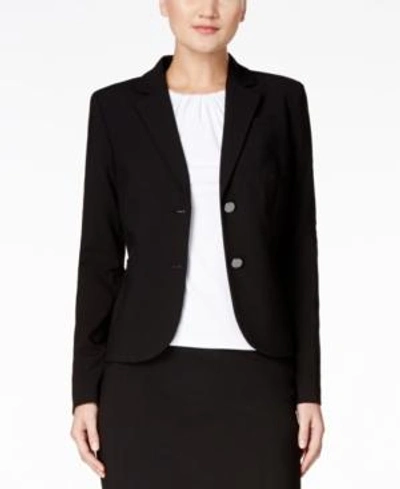 Calvin Klein Two-button Blazer In Black