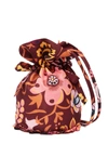 La Doublej Patterned Bucket Bag With Ruffle Details In Multicolor