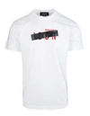 DSQUARED2 MAN WHITE ICON PATCH T-SHIRT,S79GC0035-S23009 100