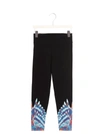 MARCELO BURLON COUNTY OF MILAN BLUE BIRDS WINGS LEGGINGS,CGCD001F21JER0031049 1049