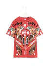 Marcelo Burlon County Of Milan Cross Falco Cotton T-shirt In Red