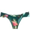 LYGIA & NANNY RITZ LOW-RISE FLORAL-PRINT BOTTOMS