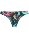 Lygia & Nanny Leaf-print Bikini Bottoms In Grün