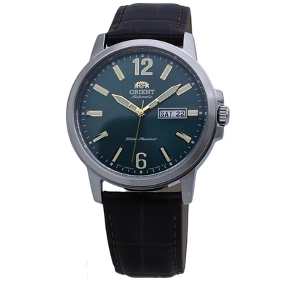 Orient Classic Automatic Green Dial Mens Watch Ra-aa0c06e19b In Brown / Gold Tone / Green / Yellow