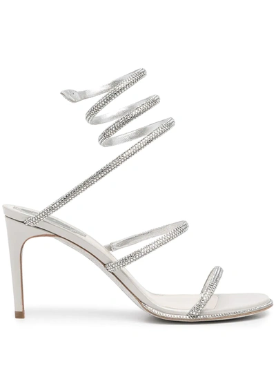 René Caovilla Cleo Wrap Sandals In Gray